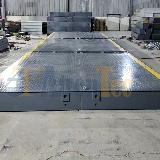 Báscula digital para camiones de 3*18 m y 100 toneladas con indicador de peso digital