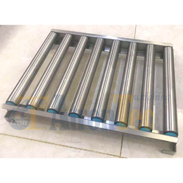 Mesa de rodillos de escala de rodillos electrónicos de acero al carbono de 600 * 800 mm