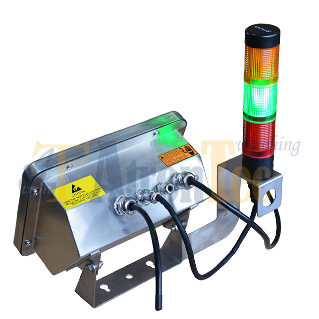 Indicador automático de balanza industrial con salida de relé y luz de alarma de tres colores